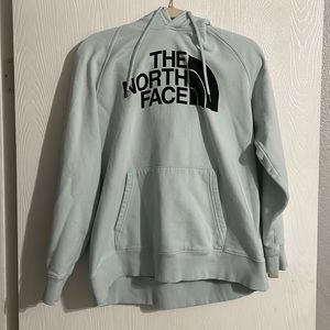 Women’s large light blue North Face hoodie in great condition